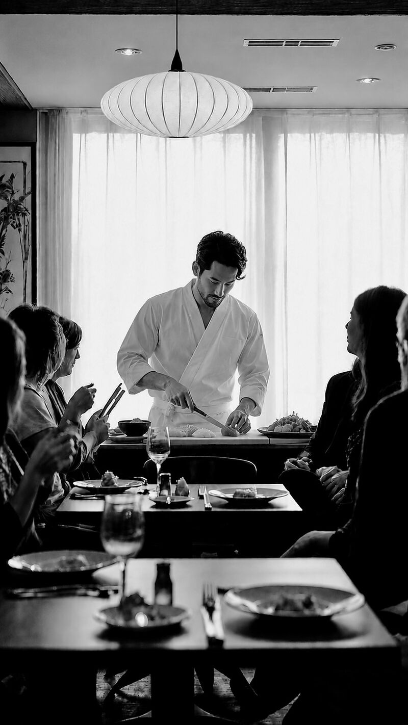 Chef japonais en cuisine, MURU Midori Yuzu